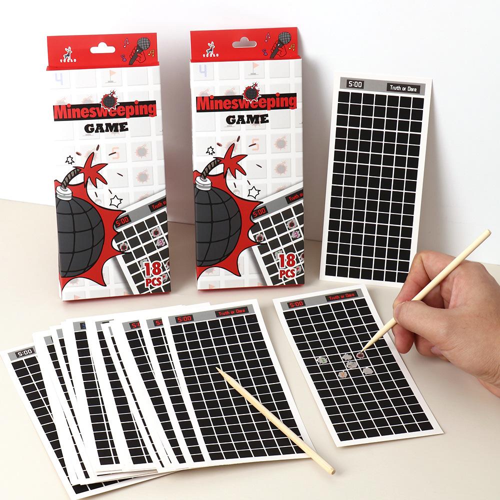Minesweeper Battle Scratch Drawing Graffiti Creative Puzzle Toy Best Friend Student Parent Child Interaction Desktop Game Toy