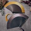 Hollow Carving Bamboo Folding Fan Portable Dance Fan Chinese Style Retro Hand Fan  Gift Giving