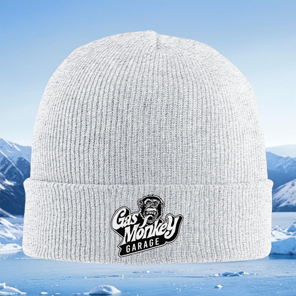 Monkey Headscreaming Tonguelogogarage Men Women Unisex Knitted Hat Beanie Pullover Cap Winter Thermal Warm Christmas Outdoor