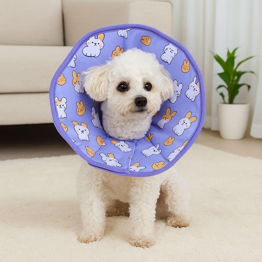 Adjustable Pet Elizabeth Collar Soft Anti Licking Collar Cat Cone Collar  Wound Recovery
