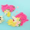 Unicorn Flower & Leaves Silicone Mold: Unicorn Head Fondant, Cake Topper, Epoxy Resin & Chocolate Mold