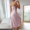 Suspender Nightgown Sexy Charming Ruffle Bottom Swing Split Pajamas Loungewear