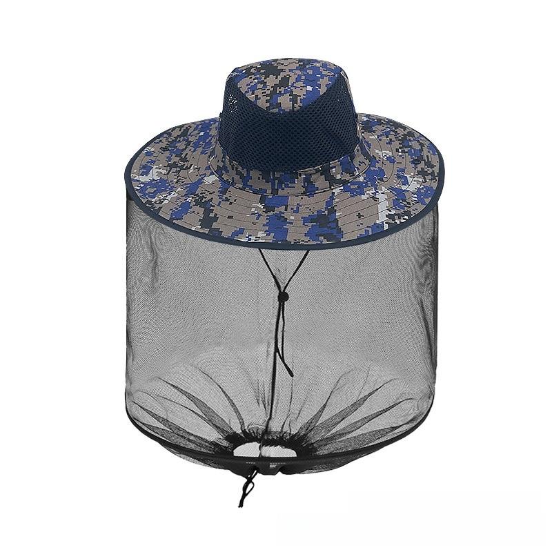 Mesh Fisherman Hat Neck Protection Sun Hat For Fishing Hiking And