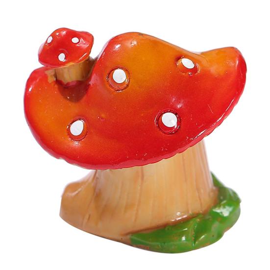 

Micro Landscape Ornaments Resin Mushroom House Fairy Garden Miniature Village Cottage for Succulents Bonsai Moss Terrarium Plant Pots Fish Tank B