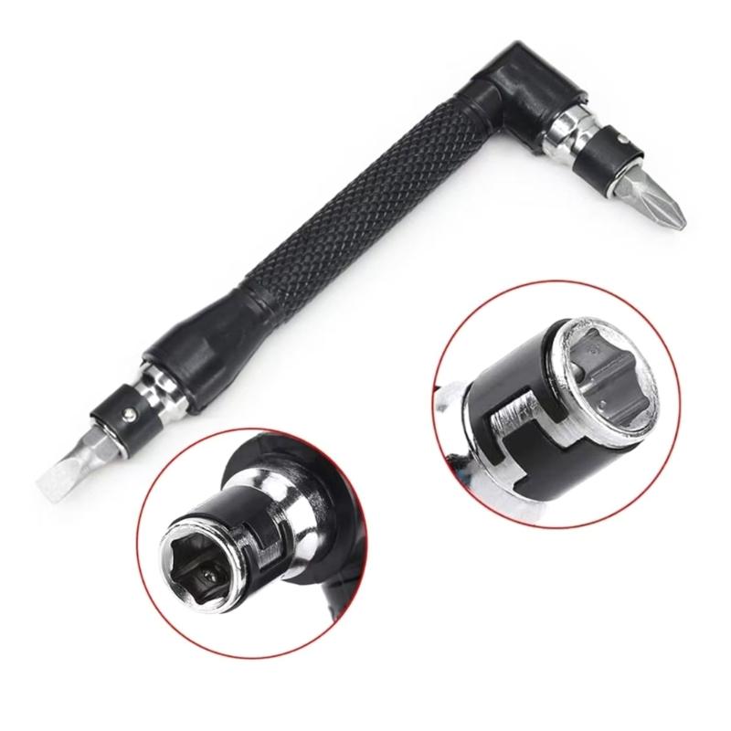 L Shape Double Head Hex Key Wrenches Set With 10 Interchangeable Bit For Various Screws And Applications