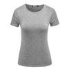 Summer Europe And The United States Women's Fashion Women's Solid Color T-shirt Short-sleeved