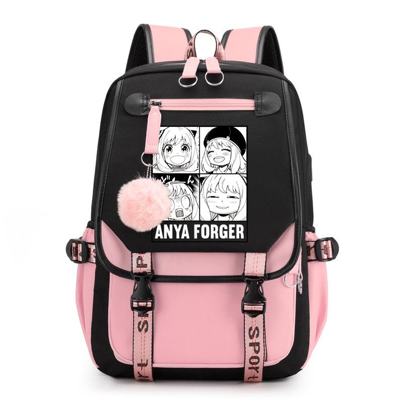 Spy Play House Backpack Casual Versatile Large Capacity Junior High School Student School Bag