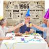60th Birthday Decorations Backdrop Banner Party Background Born in 1966 UK