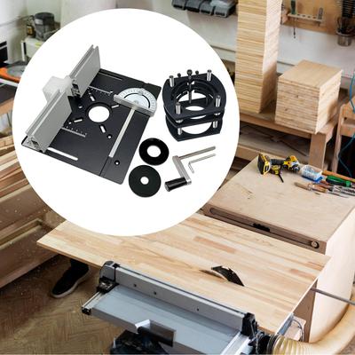 Adjustable Router Lift and Plate Set for Woodworking Benches - Enhance Your Wood Experience