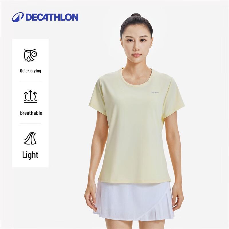 Decathlon Women's Quick-Dry Athletic Short Sleeve T-Shirt