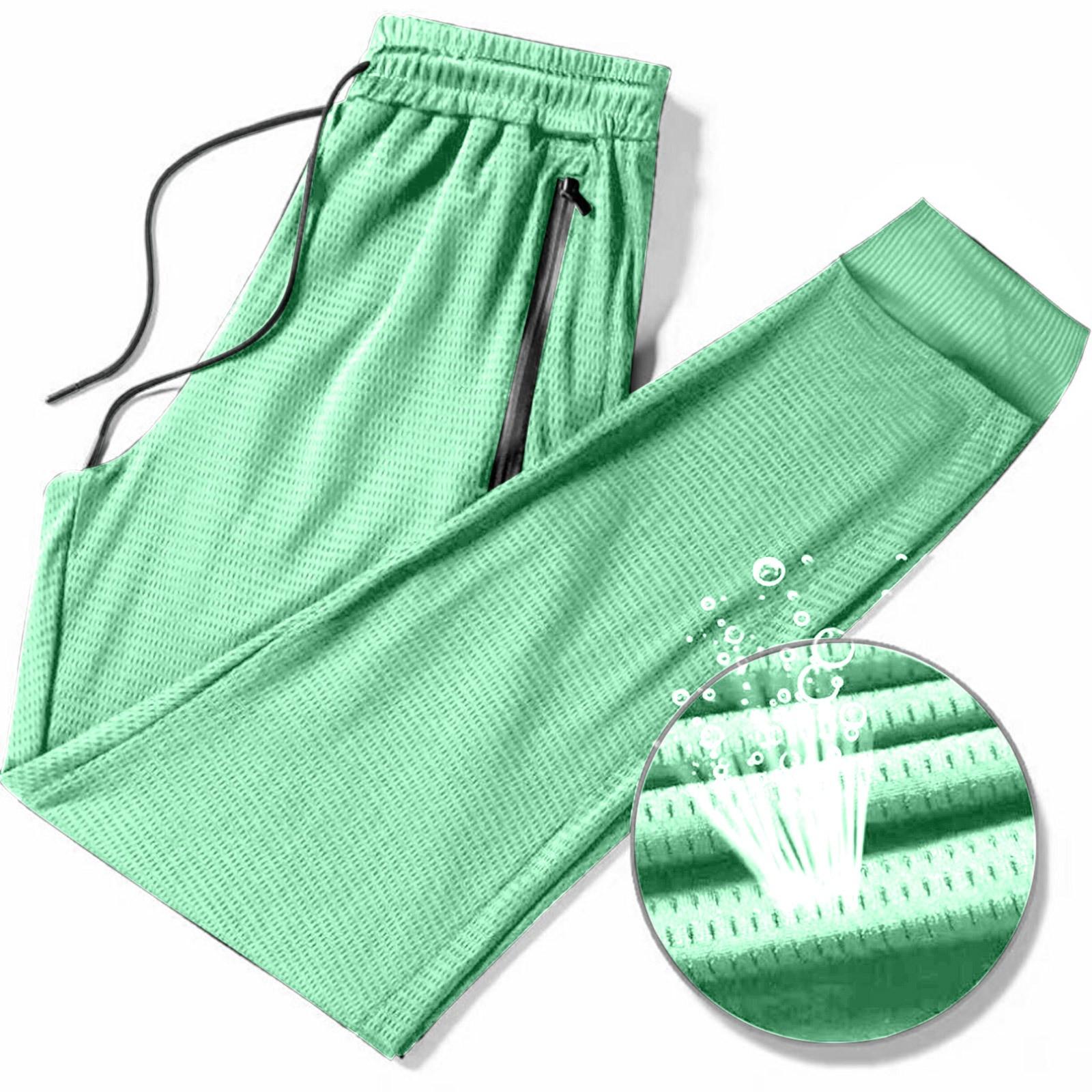 Женские и мужские повседневные однотонные с завязками на талии для тренировок и занятий в спортзале с карманами на молнии S