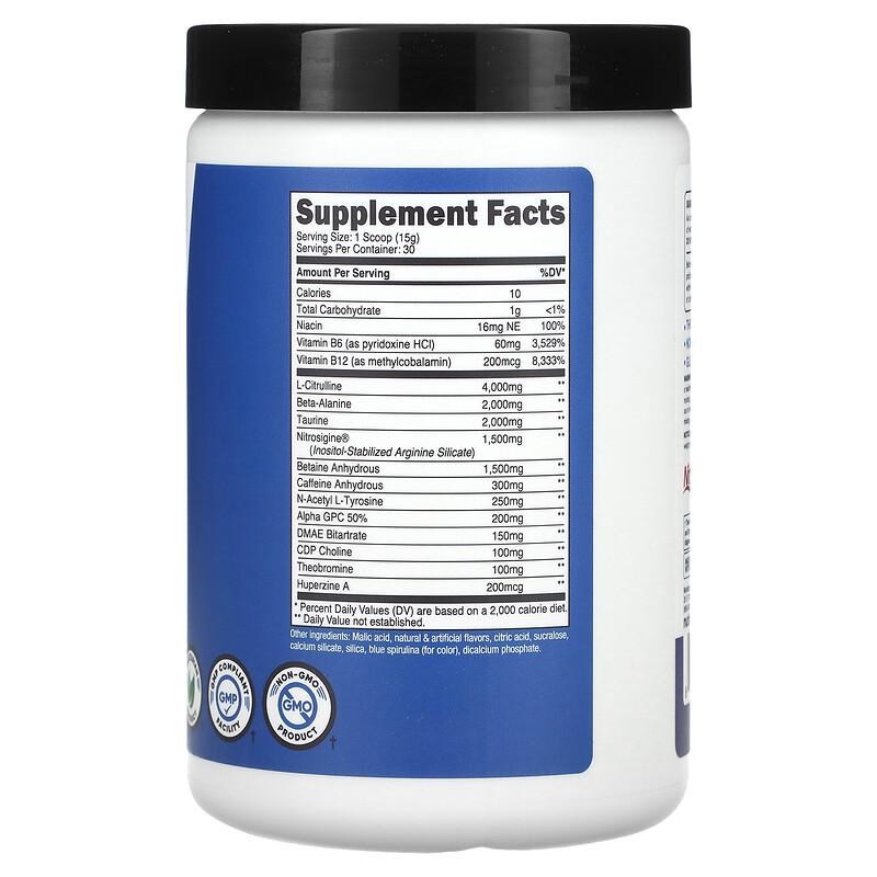 Performance, PRE-X, Xtreme Pre-Workout Complex, Blue Raspberry, 1 Lb (447 G)