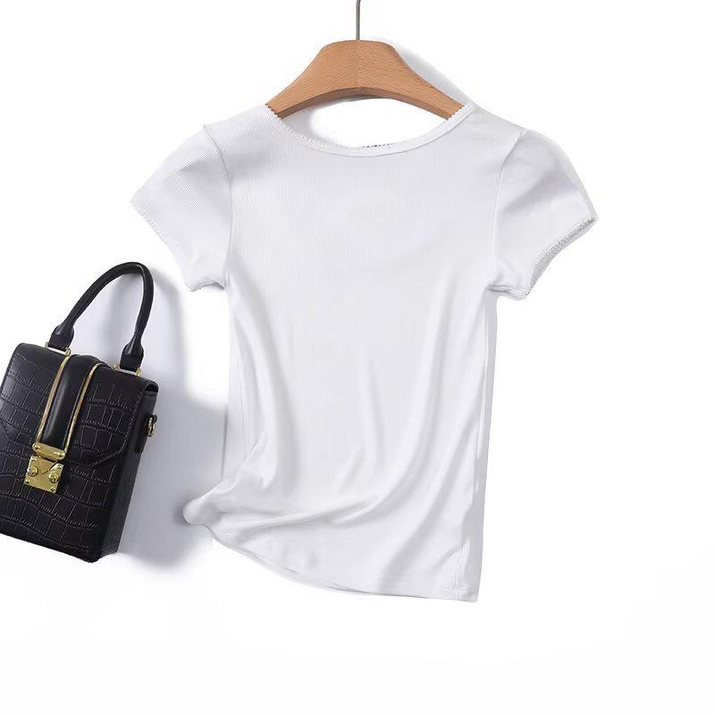 BM&MD&ZA Women's Casual Crew Neck Short Sleeve T-Shirt - Spring/Summer Collection