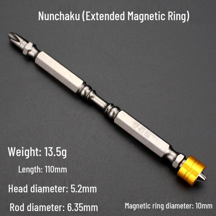 Pistol Drill Double-Ended Magnetic Screwdriver Bits Set