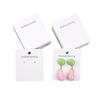 Two-Hole Paper Earring Display Card for Stud Jewelry