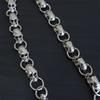 Biker-Decor Skull Wallet Chain with Hook Snap Closure Punk Skull Trouser Chain Hip-hop Cool Style Pant Chain Ornament