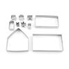 8/10/18/24Pcs Stainless Steel Cookie Cutter Set 3D Shape Design Various Patterns Holiday Cookie Mold Christmas Gift Baking Tool