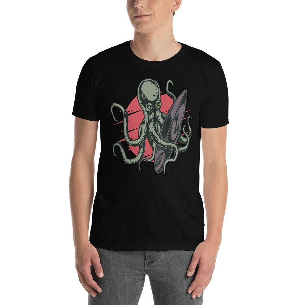 

OCTOPUS SURFER SURFING PASSION GRAPHIC Short-Sleeve Unisex T-Shirt XL