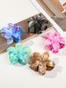 3 Pcs Hawaiian Flower Hair Claw Clips for Thick Hair,Non Slip Marble Vein Plumeria Flower Hair Pins for Women Beach Vacation