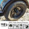 2Pcs 1.98'' Trailer Bearing Protector Rubber Dust Covers Oiler Caps Replacement Boat Wheel Hub Cap Bearing Seal RV Accessories
