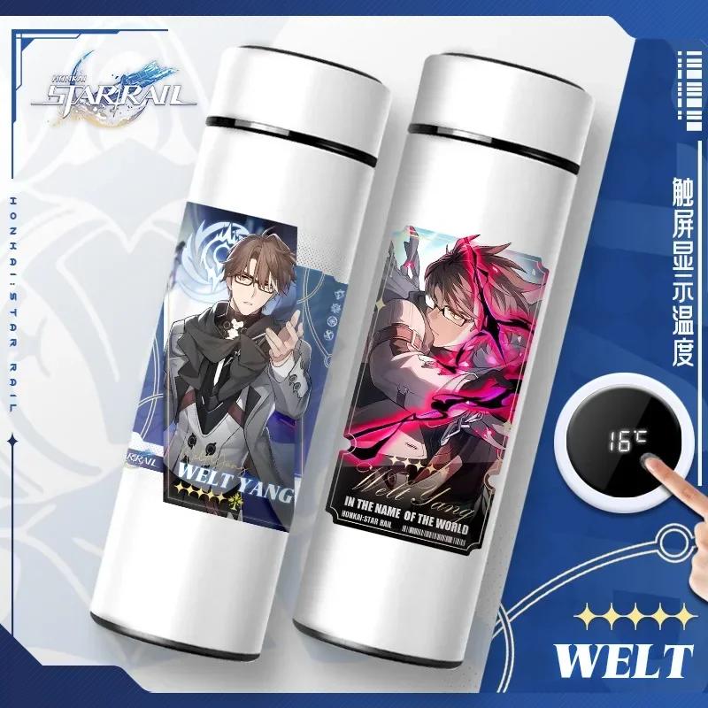Bottiglie Termiche Honkai Star Rail con Display della Temperatura Tazza Sottovuoto Honkai Impact 3 Acciaio Inossidabile Borraccia Tazza da Caffè Regali Anime