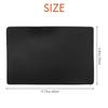 M-Modern-4PCS Heat-Resistant Placemats, Artificial Leather Placemats, Waterproof, Non-Slip, Washable Kitchen Placemats, (Black)
