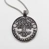 Retro Slavic Kolovrat Pendant World Tree Of Life Yggdrasi Amulet Talisman Jewelry Necklace