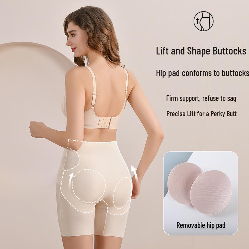 Seamless Lift Buttocks Pants with Integrated Fake Butt and Hips Pad - Antibacterial Buttocks Enhancement Underwear