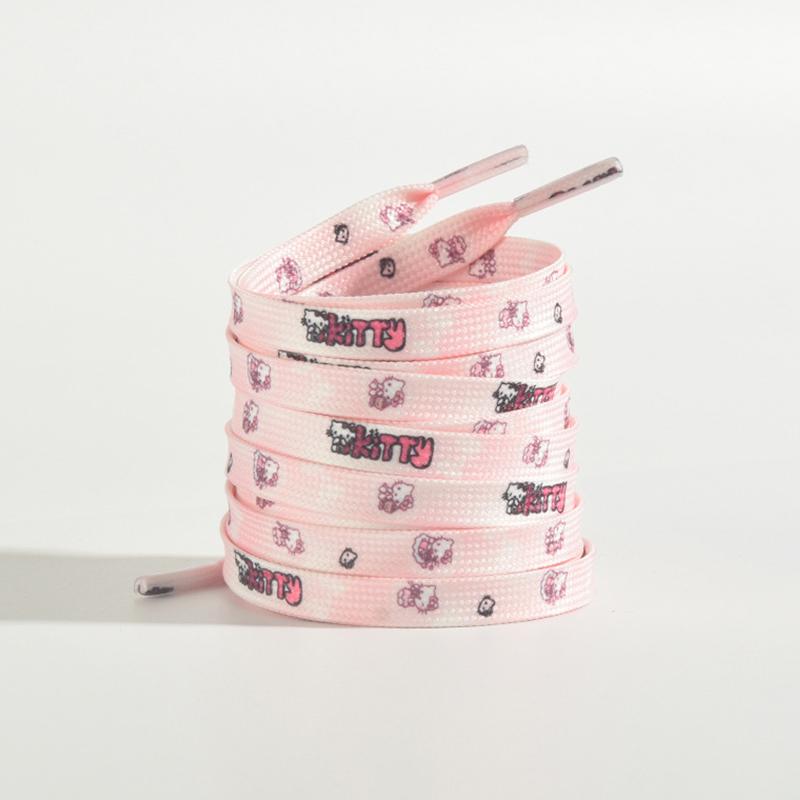 1Pair 80/100/140/160Cm Cute Cartoon Flat Shoelaces No Elasticity Sneakers Laces Casual Thicken Shoe Laces Shoes Accessories