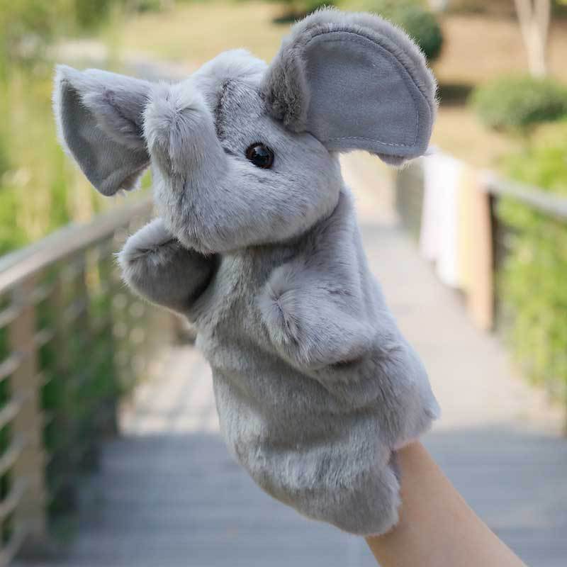 12 Zodiac Hand Puppet Stuffed Animal Muppet Finger Glove Plush Doll Toy Parent Child Early Learning Educational Role Play Props