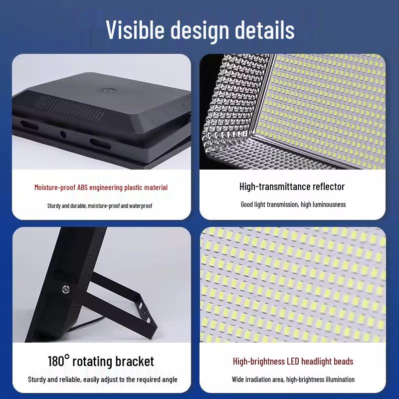 Jin Shuang Zuan Solar LED Waterproof Outdoor Sensor Floodlight for Home and Courtyard