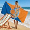Basketball Team Logo Towel A must-have beach towel for beach travel