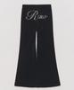 RAWMANTICS Logo Cubic Velvet Slim Bootcut Black