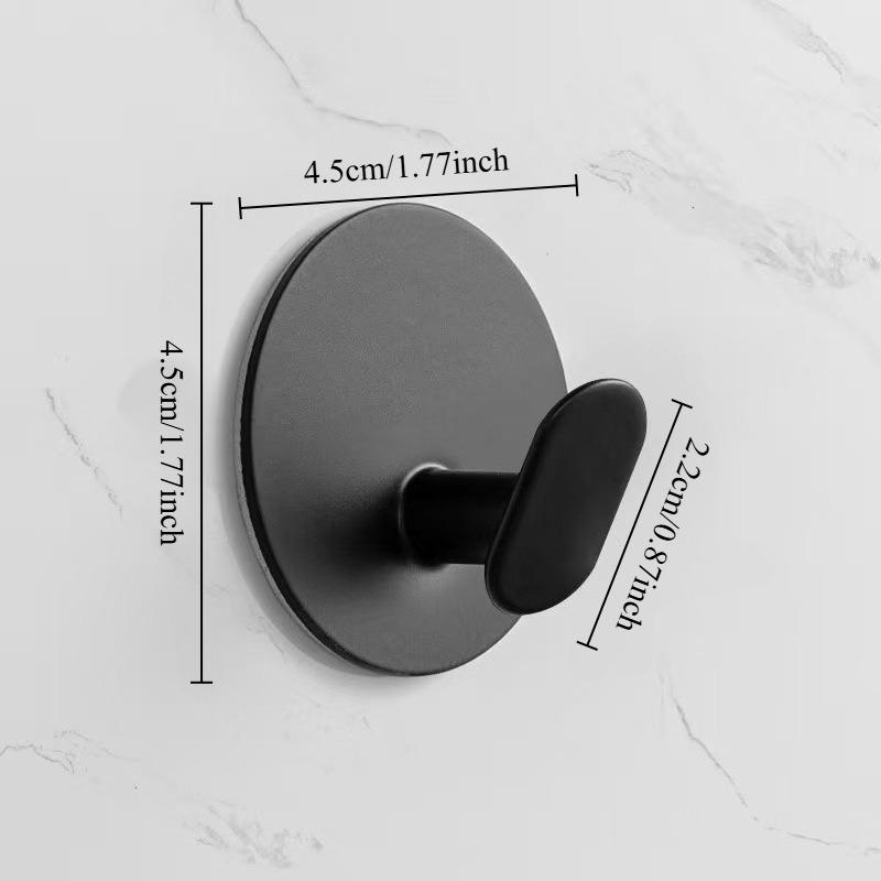 

2/4pcs Stainless Strong Adhesive Wall Hook Sticker Hanging Coat Rack Clothes Hanger Shower Robe Hook Kitchen Bathroom Towel Hook 2pcs чёрный