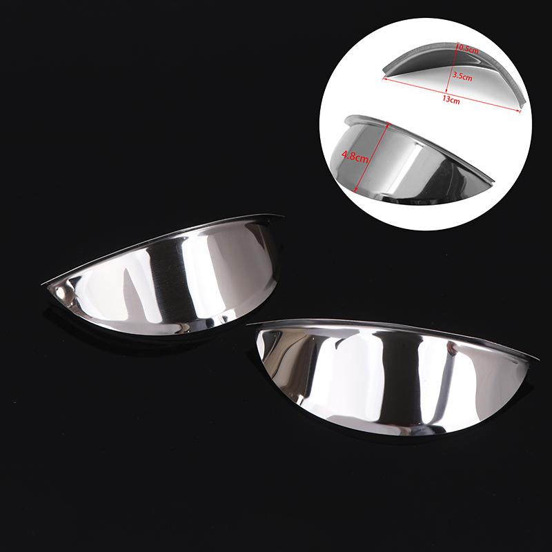 Universal Chrome Metal Scooter Headlight Rainproof Cover 5.75"/7"For Cafe Racer Motorcycle Front Lamp Visor