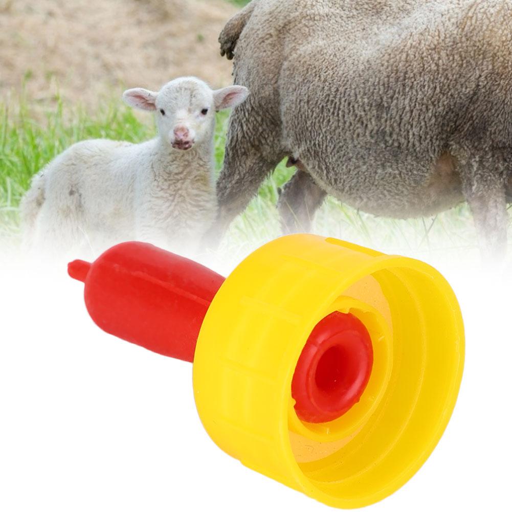 10Pcs Lambs Pacifier Sheep Silicone Milk Nipple Farm Newborn Animal Feeding SuppliesLambs Milk