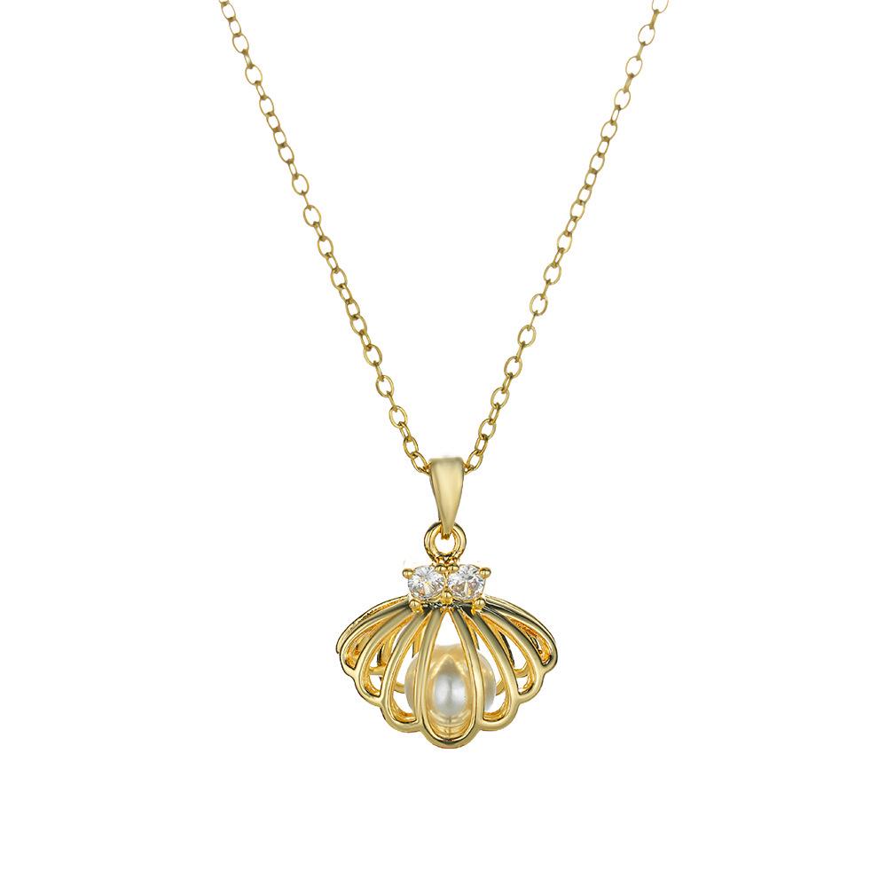 Light Luxury Copper-Inlaid Diamond Necklace for Women – Exquisite INS-Style Clavicle Chain