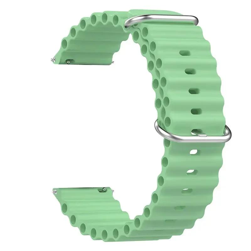 22mm Silicone Strap for Amazfit Bip 6 5 Bip6 Bracelet Smart Watch Quick Ocean Breathable Wristband for Amazfit Bip6 Accessories