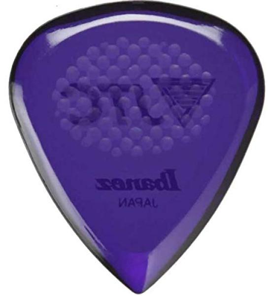 [Set of 5] Ibanez JTC1R-AMTPurple Guitar Picks, 2.5mm, Made of New Tritan Material, Highly Abrasion-Resistant Rubber Grip, Non-Slip