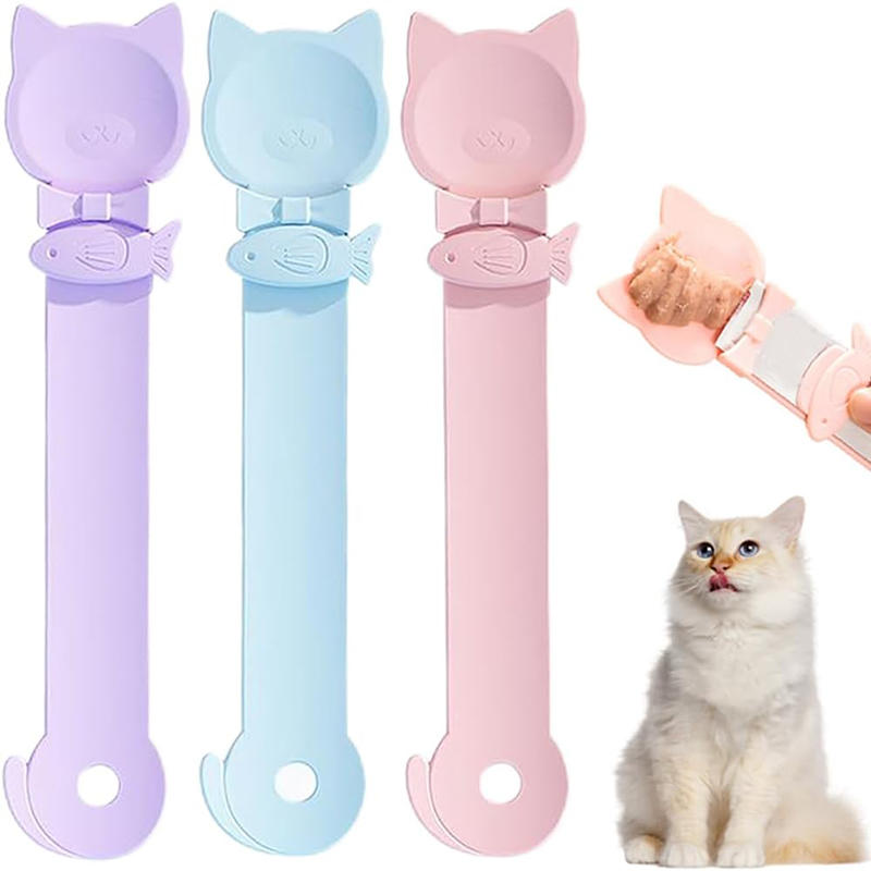 Cat Lick Spoon for Wet Food and Creamy Treats Portable No Mess Pet Feeding Tool for Cats Kittens Easy Clean Durable