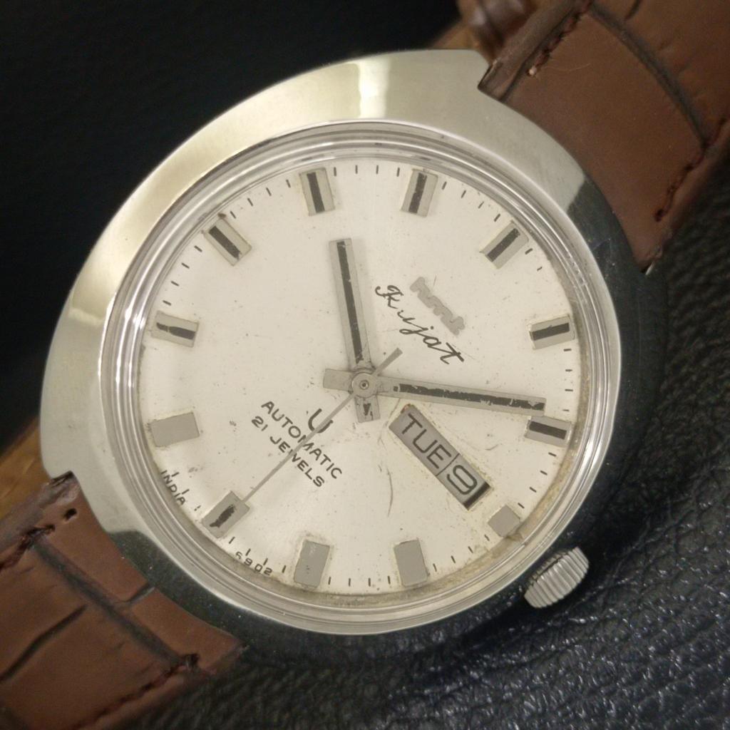 

AUTOMATIC VINTAGE HMT RAJAT 6501 INDIAN MENS ORIGINAL DIAL WATCH a703256-1 R213a-a703256