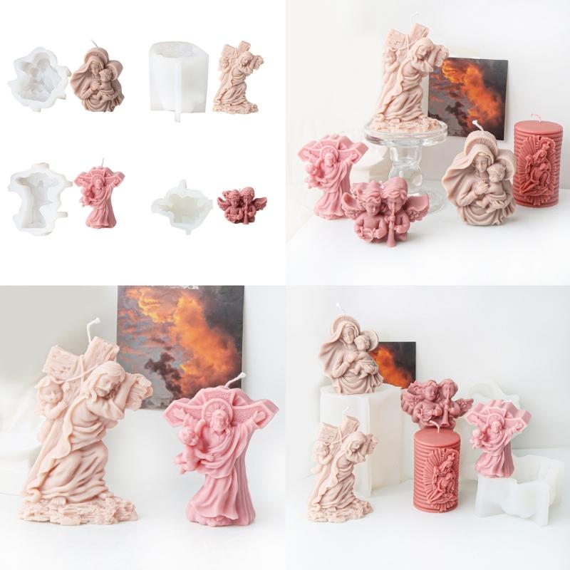Dekoracje Świeca Ręcznie robiony Prezent Forma Wystrój Pokoju Rzemiosło Odlewy Formy 3D Silikonowe Rękodzieło Tworzenie Formy do Pieczenia