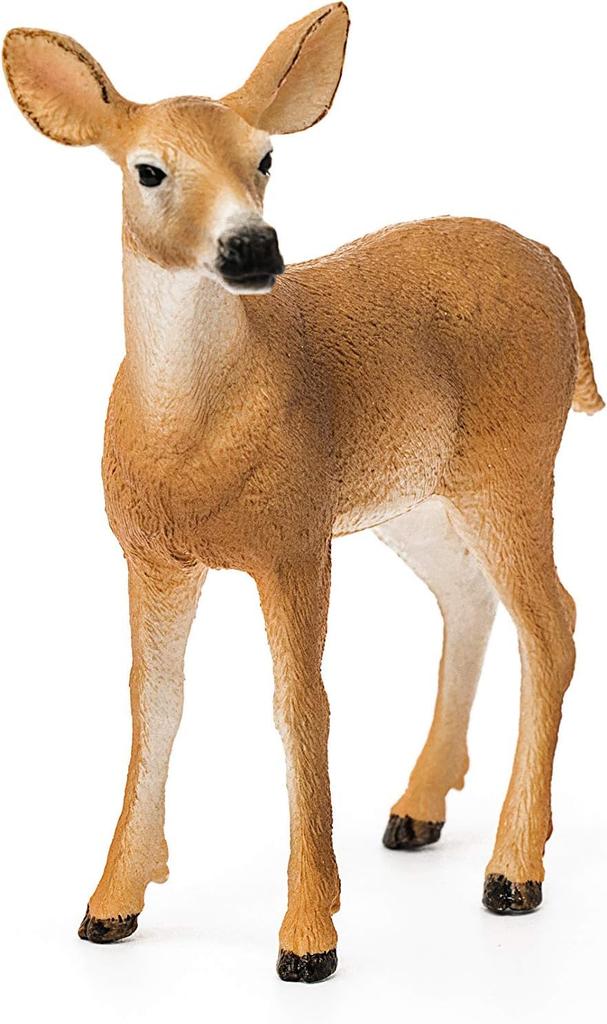 Schleich Wildlife Deer Ages Realistic Animal Toy 14819 White-tailed (Female) Figurine, 3+,