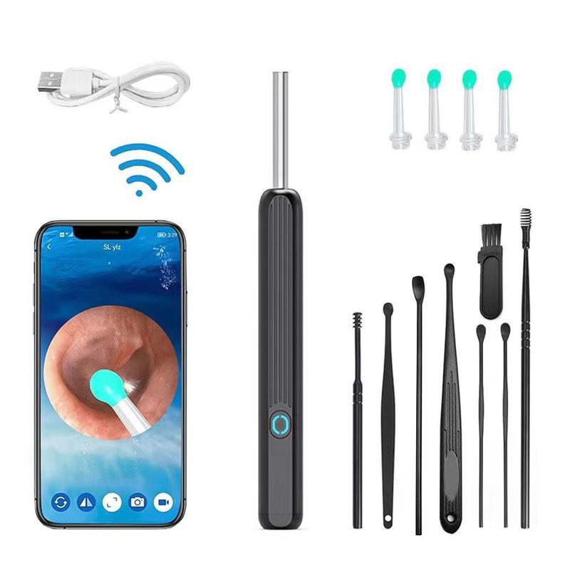 Wireless Smart Visual Ear Pick Endoscope with LED Light