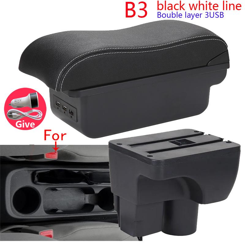 For Chevrolet Sail 3 Armrest Box For Chevrolet Aveo 3 Sail III Car Armrest Retrofit Parts Storage Box Decoration Car Accessorie