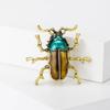 2024 European & American Street Style Beetle Brooch - Personalized Alloy Pin with Oil Drop Detailing