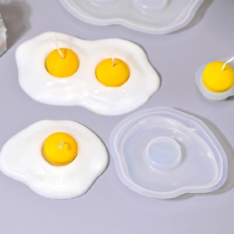 Multifuntional Silicone Mold Eggs Shape Easy Releasing Molds Silicone Texture for Candle Making and Artistic Home Decors