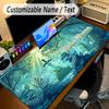 Large Mouse PadZelda Custom Name Text Personalized Desk Mat Non Slip Gaming Pad