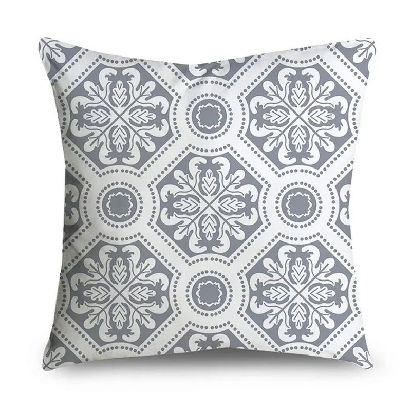 Simple Grey Pattern Decorative Pillowcase Bedding Home Decor Cushion Pillowcase