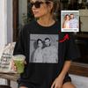 Custom Photo Shirt, Personalized Picture Tee, Upload Your Own Image Gift, Boyfriend Girlfriend Anniversary Family Photo Tee
